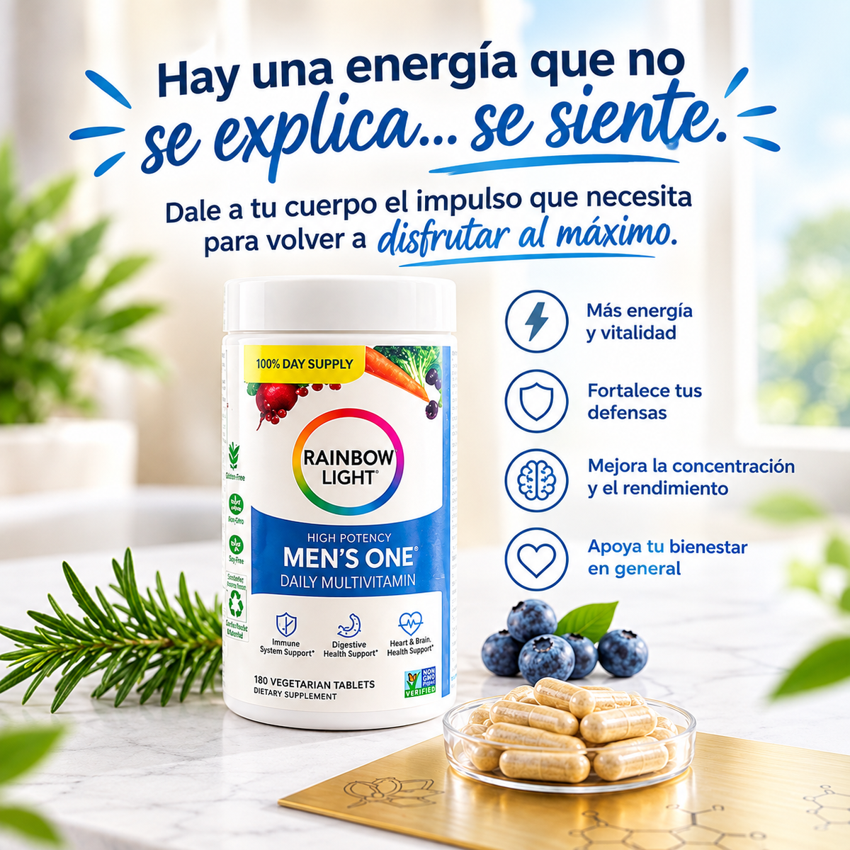 Multivitamínico Rainbow Light Men 150 Caps