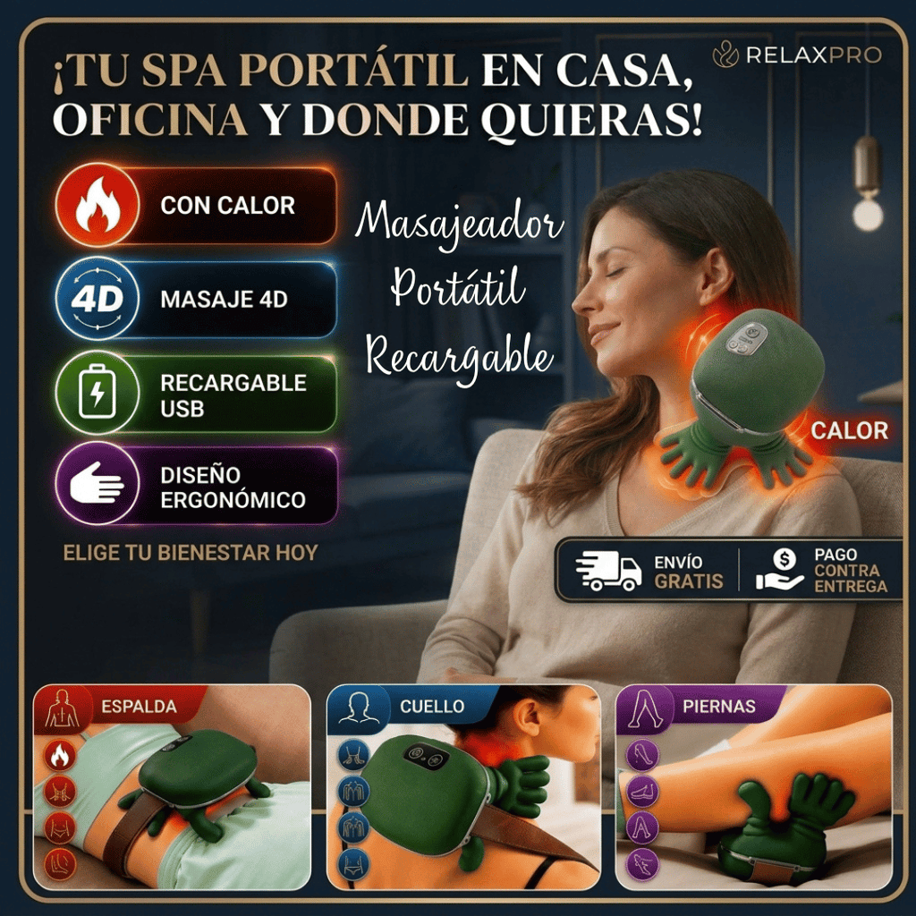 Masajeador Terapéutico Alivio Premium - Envío Gratis